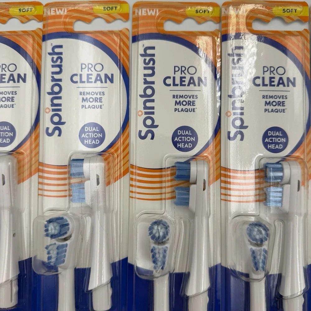 (6) Spinbrush Pro Clean Replacement Brush Heads 2-Pack Soft